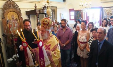 Αρχιερατική Θεία Λειτουργία στην Ι. Μονή Παλαιοκάστρου, Ανω Μεράς Μυκόνου