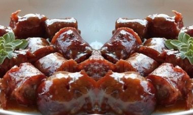 Μυκονιάτικο Λουκάνικο ψητό με σάλτσα από μουστάρδα και μέλι (βήμα-βήμα)