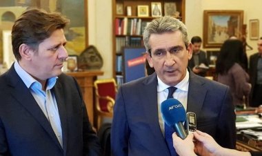 Συνάντηση του Περιφερειάρχη, Γιώργου Χατζημάρκου με τον πρώην υπουργό  και βουλευτή της ΝΔ, Μιλτιάδη Βαρβιτσιώτη