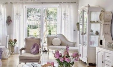 Ρομαντικό λευκό, στυλ, που αποπνέει οικειότητα και ζεστασιά στον χώρο!!