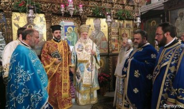 Χειροτονία Ιεροδιακόνου Γεώργιου Σταλίμερου από τον Σεβασμιώτατο Δωρόθεο Β' στην Μεγάλη Παναγιά