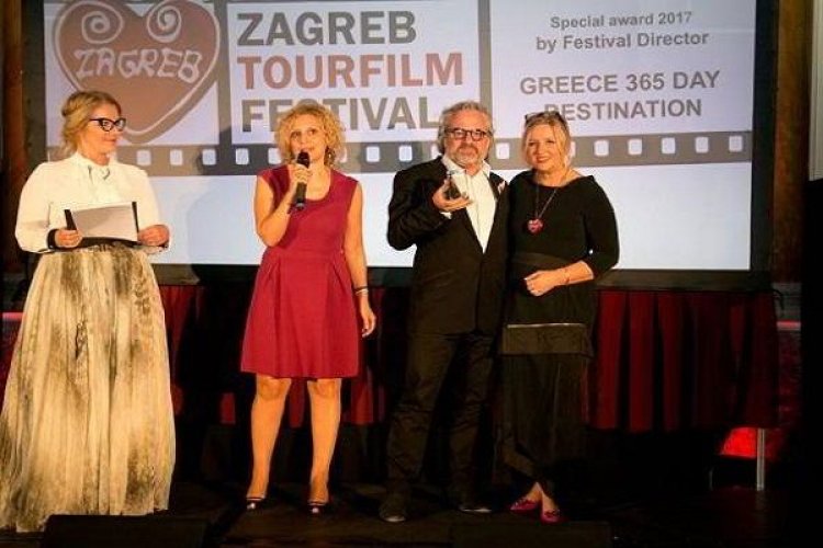Πρώτο βραβείο στο βίντεο του ΕΟΤ «Greece-A 365-Day Destination» του Αντώνη Κιούκα  και στο Διεθνές Φεστιβάλ του Ζάγκρεμπ
