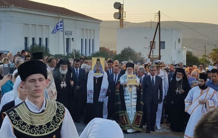 Χατζημάρκος και Λεονταρίτης στις εκδηλώσεις της Κύθνου για την υποδοχή των Ιερών Λειψάνων του Αγίου Ιγνατίου