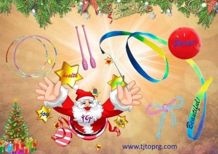 Xριστουγεννιάτικες επιδείξεις από το τμήμα Ρυθμικής Γυμναστικής του Α.Ο Μυκόνου