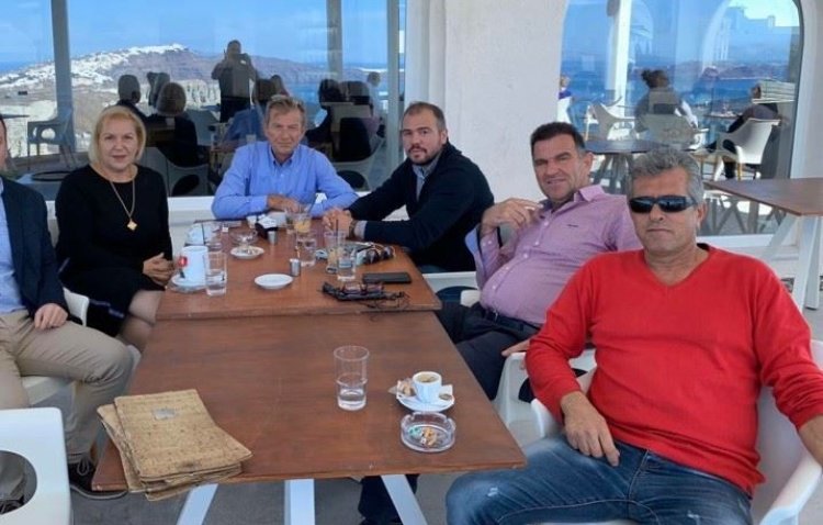 Επισκέψεις και συναντήσεις με φορείς για τον Φίλιππο Φόρτωμα, σε Σαντορίνη και Τήνο