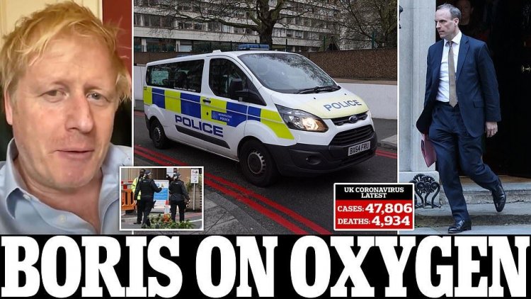 Coronavirus UK : Ο Μπόρις Τζόνσον λαμβάνει θεραπεία οξυγόνου μετά την εισαγωγή του στο νοσοκομείο με " επίμονα συμπτώματα κορωνοϊού"
