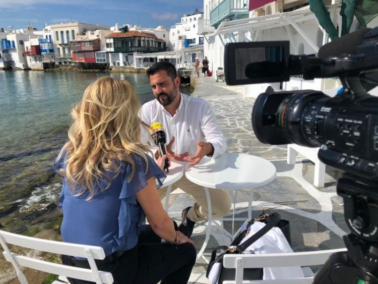 Στέλιος Μπρίγγος στο NTV: Ασφαλής προορισμός η Μύκονος για διακοπές [Video]