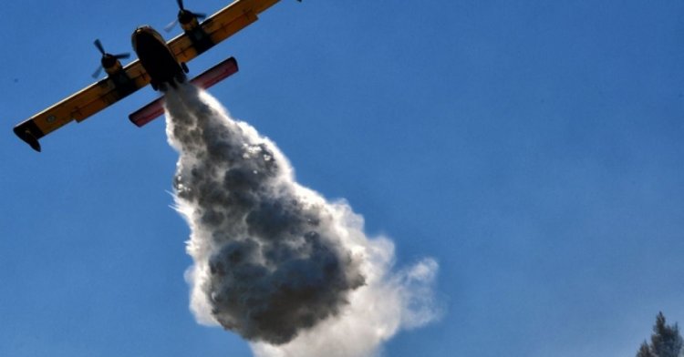 Andros: Πυρκαγιά σε δασική έκταση στο Κόρθι Άνδρου