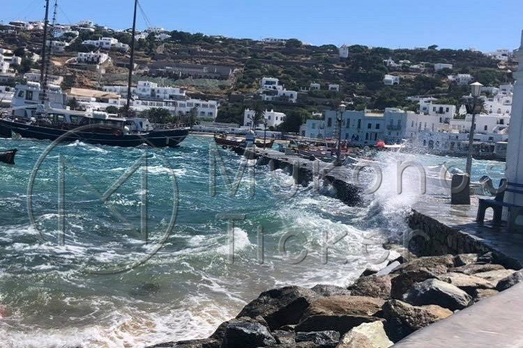 Sea State Forecast: Λήψη αυξημένων μέτρων από το Λιμεναρχείο Μυκόνου, λόγω αναγγελίας θυελλωδών ανέμων