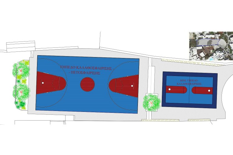 Aegean Islands: Η Περιφέρεια Ν. Αιγαίου αναλαμβάνει την πλήρη επισκευή του γηπέδου μπάσκετ - βόλεϊ στην περιοχή "Λάκκα" της Μυκόνου