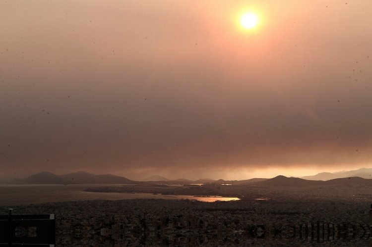 Wildfires Effects: Επιβαρυμένη ξανά η ατμόσφαιρα, λόγω της φωτιάς στην Εύβοια!!