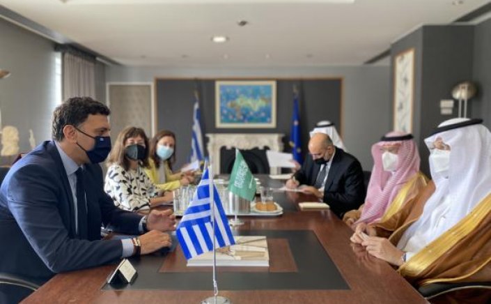 Tourism Policy : Συνάντηση Υπουργού Τουρισμού Βασίλη Κικίλια με τον Υπουργό Επενδύσεων της Σαουδικής Αραβίας