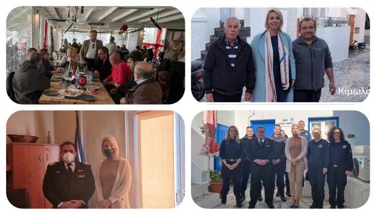 MP Katerina Monogiou: Η Κατερίνα Μονογυιού δίπλα στους νησιώτες της Μήλου και της Κιμώλου