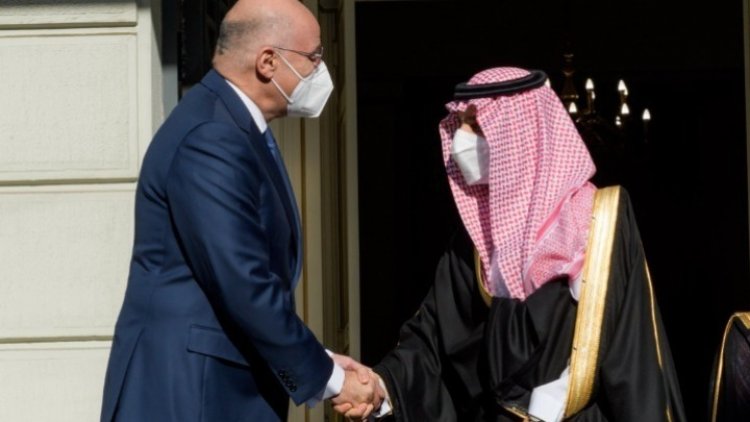 FM Dendias / Συνάντηση Ν. Δένδια με τον ΥΠΕΞ της Σαουδικής Αραβίας