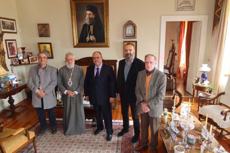His Eminence Dorotheos B’: Εθιμοτυπική επίσκεψη στον Σεβασμιώτατο κ. Δωρόθεο Β΄ του νεοεκλεγέντος επικεφαλής της μείζονος μειοψηφίας του Δήμου Σύρου- Ερμούπολης