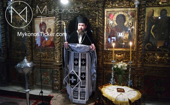 Mykonos Monasteries: Προηγιασμένη Ακολουθία των Τιμίων Δώρων στην Ιερά Μονή Θεοτόκου Τουρλιανής [pics & vids]