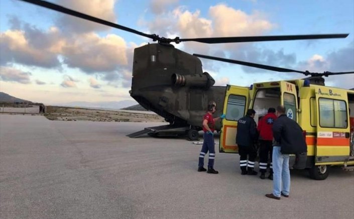 Medical AirLift from Mykonos: Αεροδιακομιδή ασθενή με Super Puma, από τη Μύκονο στην Ελευσίνα