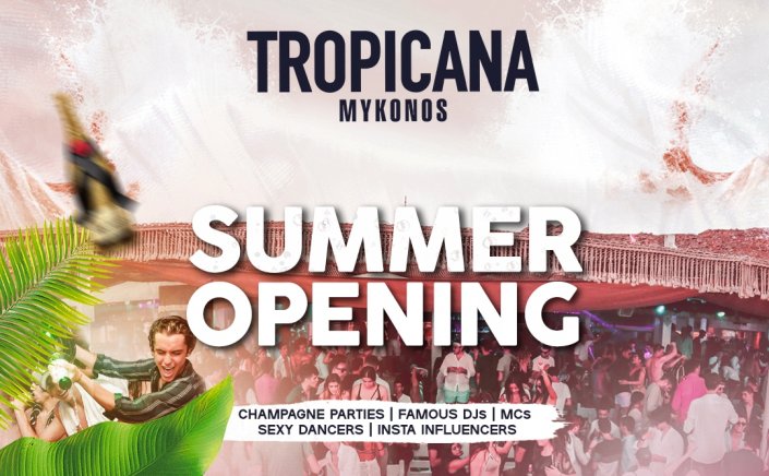 Tropicana Summer Opening: Tropicana Mykonos is opening for the 2022 summer season on April 30! [pics & video]