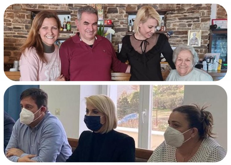 MP Katerina Monogiou: Περιοδεία και επαφές της Κατερίνας Μονογυιού στην Ιο και στην Νάξο