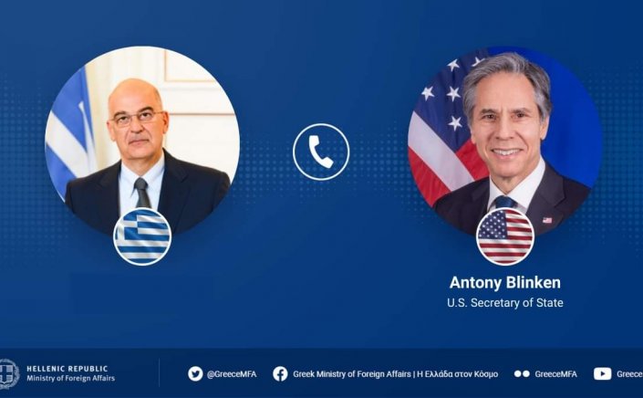 FM Dendias - Επικοινωνία Ν. Δένδια - Α. Μπλίνκεν: Στο επίκεντρο οι εξελίξεις στον Κόλπο και η τουρκική προκλητικότητα