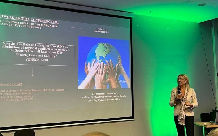 Sustainable and secure future: Εισήγηση της Ελευθερίας Φτακλάκη στο συνέδριο "Civil Societies Ideas for the sustainable and secure future"