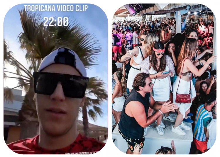 Tropicana Mykonos: Ο Trap artist Trannos γυρίζει το νέο του video clip για το απόλυτο hit single Tropicana