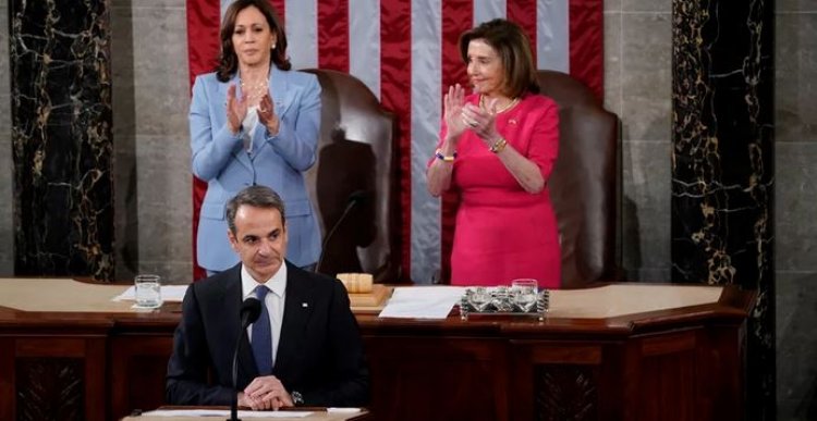 PM Mitsotakis addresses US Congress: Δεν θα ανεχθούμε παραβιάσεις της κυριαρχίας μας - Οι υπερπτήσεις πρέπει να πάψουν άμεσα - Ξεκάθαρα μηνύματα για Ρωσία, Κύπρο και Τουρκία 