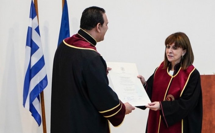President Sakellaropoulou: Επίτιμη διδάκτορας του τμήματος Περιβάλλοντος του Ιονίου Πανεπιστημίου ανακηρύχθηκε η ΠτΔ
