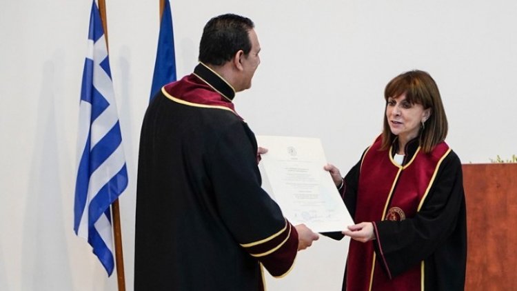 President Sakellaropoulou: Επίτιμη διδάκτορας του τμήματος Περιβάλλοντος του Ιονίου Πανεπιστημίου ανακηρύχθηκε η ΠτΔ