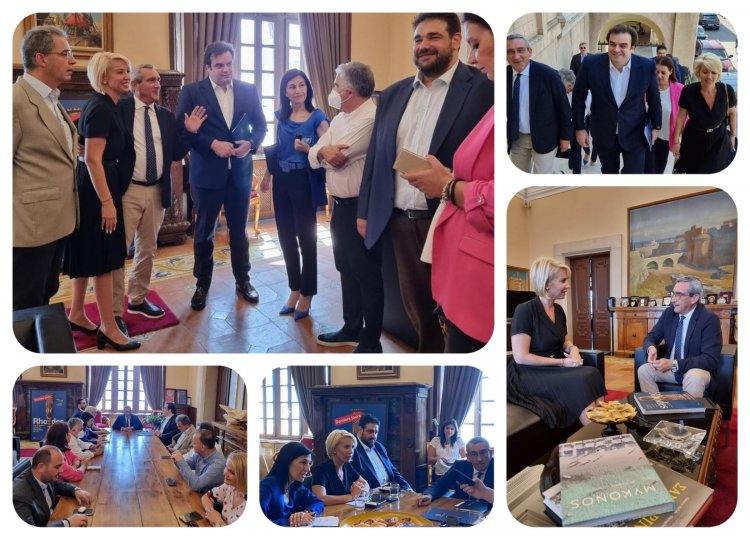 Aegean Islands: Η Κατερίνα Μονογυιού στο κυβερνητικό κλιμάκιο που επισκέπτεται την Ρόδο