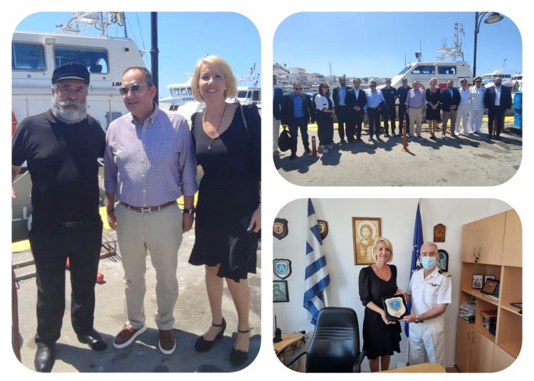 ND's MP Katerina Monogiou: Η Κατερίνα Μονογυιού υποδέχτηκε τον Υπουργό Ναυτιλίας και Νησιωτικής Πολιτικής Γιάννη Πλακιωτάκη στην Νάξο