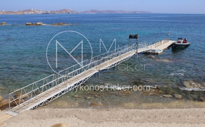 Plastic Floating Dock: Άδεια για πλωτή εξέδρα στην παραλία Ορνός - Διακόφτης ν. Μυκόνου [Έγγραφο]