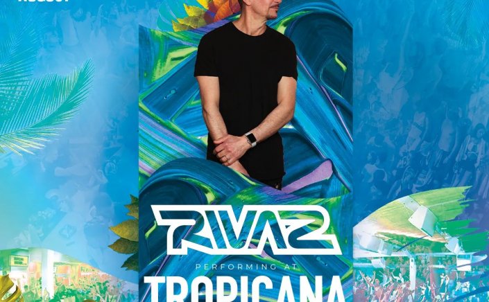 Tropicana Mykonos: Dj Rivaz on the decks of Tropicana, creating an enthousiastic event, Friday, August 26th, 2022. [pics &video]
