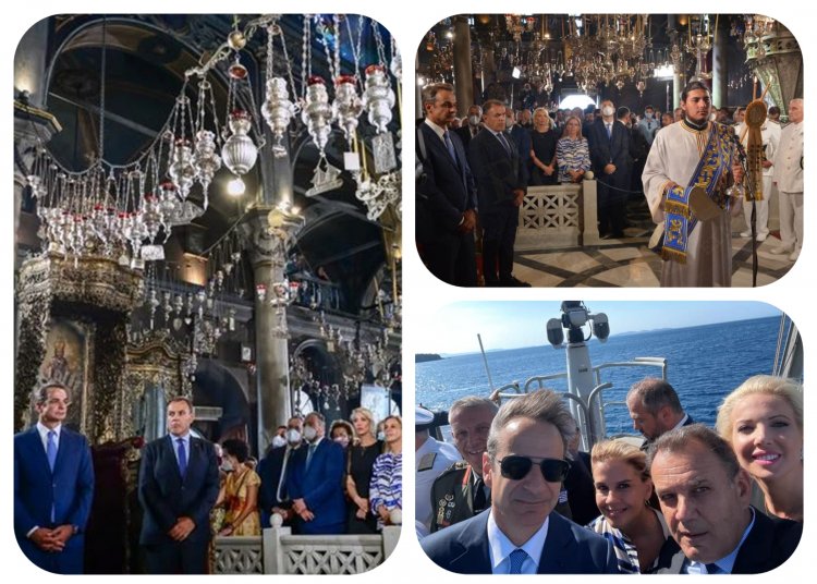 The Dormition of our Most Holy Lady: Η Κατερίνα Μονογυιού στον εορτασμό της Κοίμησης της Θεοτόκου στην Τήνο [Εικόνες-videos]