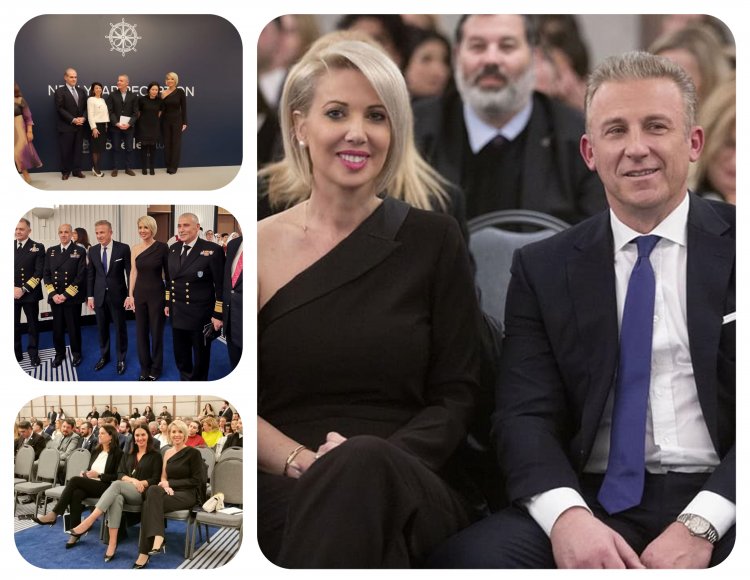 ND's MP Katerina Monogiou: Η Κατερίνα Μονογυιού στην κοπή της πρωτοχρονιάτικης πίτας του  International Propeller Club