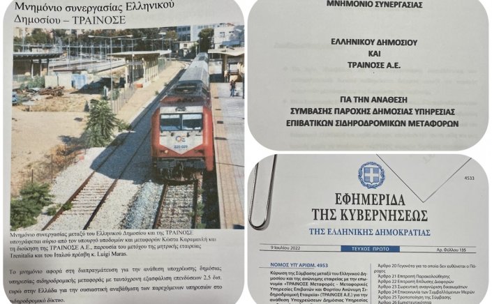 Hellenic Train & Government contract: Η κυβέρνηση έκανε “δώρο” 800 εκατ. στην Hellenic Train – Η “αμαρτωλή” σύμβαση και τα χαμένα αντισταθμιστικά [Έγγραφο]