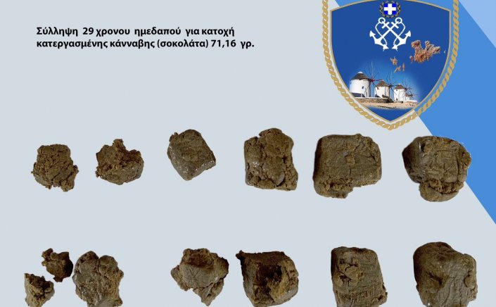 Mykonos arrests: Σύλληψη 29χρονου για ναρκωτικά  από το Κ.Ε.Α του Λιμεναρχείου Μυκόνου