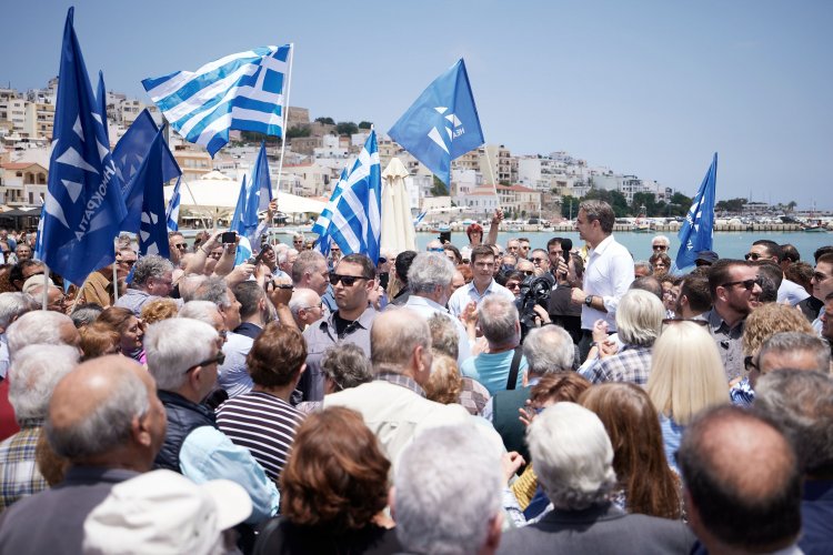 Mitsotakis in Sitia:  Ζητάμε από τους Έλληνες πολίτες ισχυρή εντολή για πολλές και τολμηρές μεταρρυθμίσεις [Εικόνες]