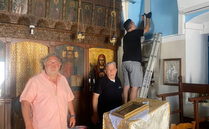 Mykonos - Φ. Βιγλιάρης: Κάνουμε πράξη αυτά που λέμε - Εξοπλίζεται με ηχητικό σύστημα το Κοιμητήριο της Ζωοδόχου Πηγής, στην  Ανω Μερά