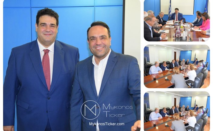 Mayor of Mykonos, K. Koukas: Τις άμεσες προτεραιότητες της τοπικής αυτοδιοίκησης έθεσε η ΚΕΔΕ στον Θεόδωρο Λιβάνιο