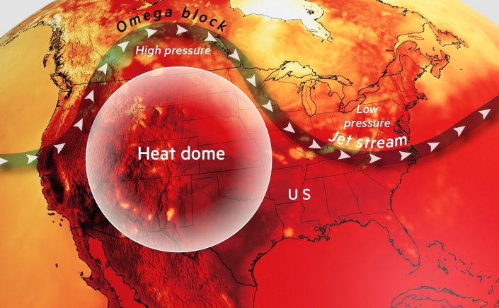 Heat dome: Τι είναι ο «θερμικός θόλος» που φέρνει τον παρατεταμένο καύσωνα!! Σαν ένα καπάκι κατσαρόλας με νερό που βράζει!!