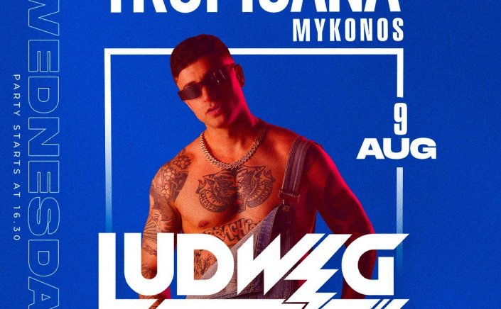 Tropicana Mykonos: DJ Ludwig on the decks of Tropicana, Wednesday August 9th, 2023. Are you ready to live the experience ? [pics]