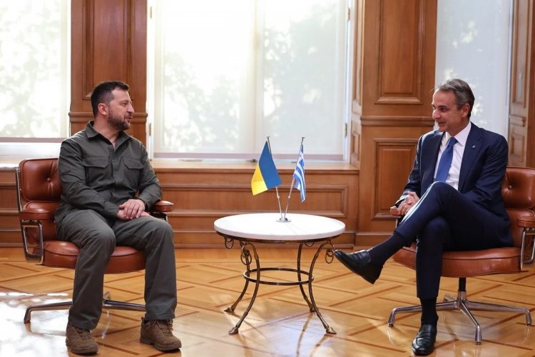 PM Mitsotakis: Στο Μέγαρο Μαξίμου ο Ζελένσκι - Σε εξέλιξη η συνάντηση με τον Μητσοτάκη