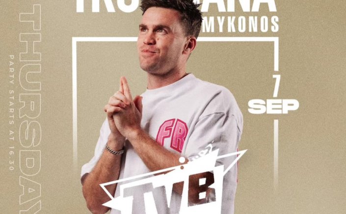 Tropicana Mykonos Party: DJ TVB on the decks of Tropicana, Thursday, September 7th, 2023. Are you ready to live the experience? [pics]