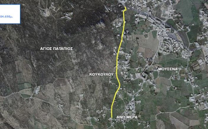 Mykonos - ΔΕΥΑΜ: Εργασίες αντικατάστασης, ενίσχυσης και επέκτασης του υφιστάμενου δικτύου ύδρευσης στην περιοχή Κουκουλού, Ανω Μεράς Μυκόνου