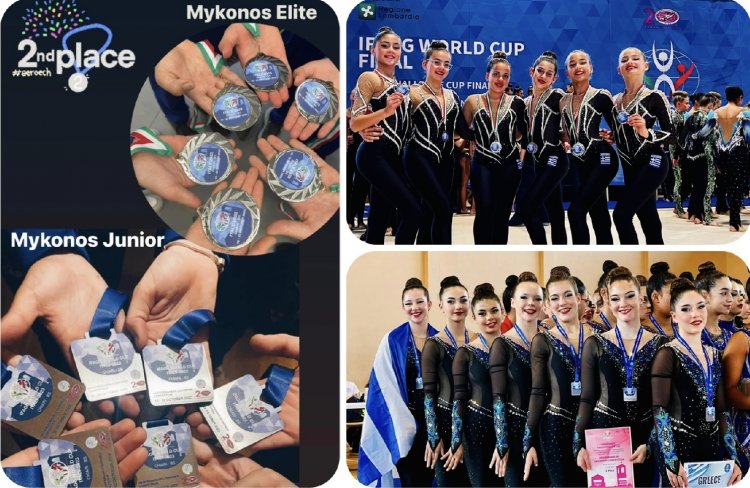 Open International AGG Tournament: Ασημένια τα κορίτσια της Αισθητικής Γυμναστικής της Α.Ε. Μυκόνου στους Μεσογειακούς στο Chiari της Ιταλίας