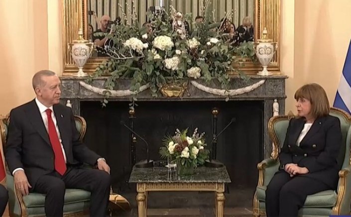 Presidents of Greece, Türkiye meeting: Από το προεδρικό μέγαρο ξεκίνησαν οι συναντήσεις Ερντογάν