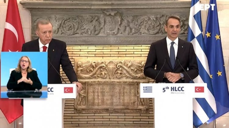 5th HLCC / Κυρ. Μητσοτάκης: Ιστορικό χρέος να φέρουμε τα δύο κράτη «δίπλα-δίπλα» - Τ. Ερντογάν: Να αναπτύξουμε περαιτέρω το θετικό κλίμα