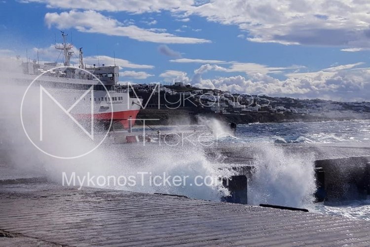Marine Forecast: Συνέχιση των Βορείων Θυελλωδών Ανέμων 8 έως 9 bf - Διαρκής Ετοιμότητα από το Λιμεναρχείο Μυκόνου!!