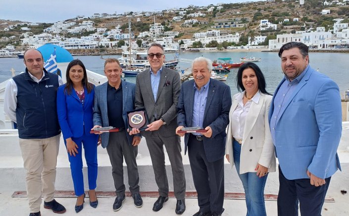 Cruise Season 2024: Συνάντηση Χρήστου Βερώνη και Αθανάσιου Κουσαθανά – Μέγα με εκπροσώπους της MSC Cruises